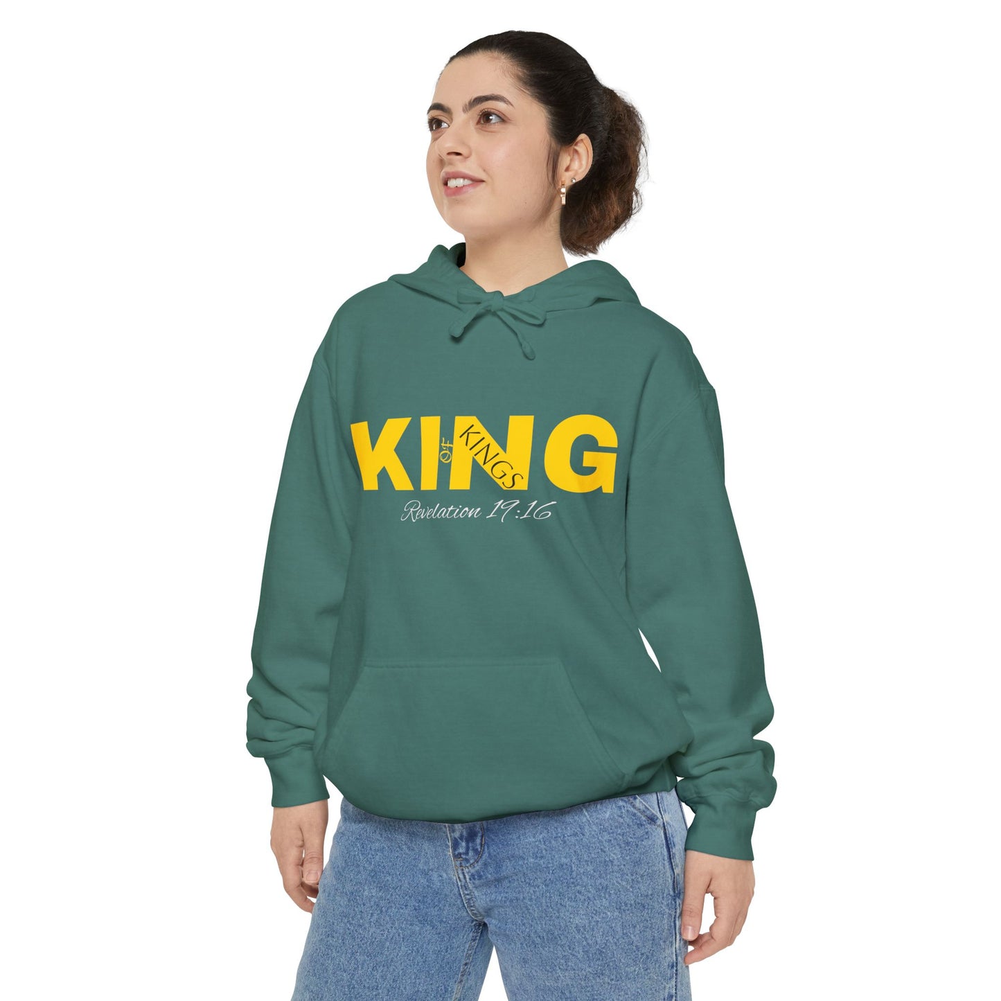 King Unisex Garment-Dyed Hoodie | Stylish and Comfortable for Everyday Wear