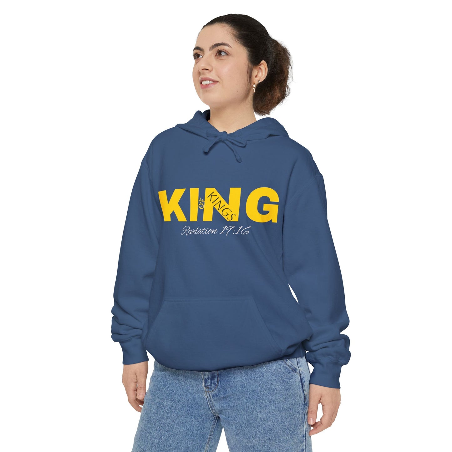 King Unisex Garment-Dyed Hoodie | Stylish and Comfortable for Everyday Wear