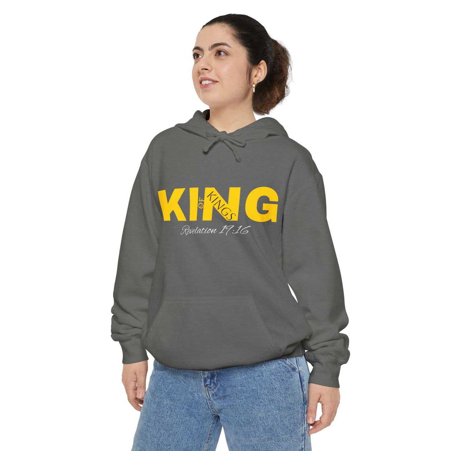 King Unisex Garment-Dyed Hoodie | Stylish and Comfortable for Everyday Wear