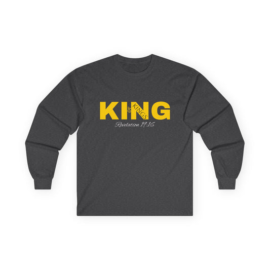 King Spade Unisex Ultra Cotton Long Sleeve Tee - Stylish Tee for Card Game Enthusiasts